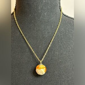 Venetiauarum Murano Glass Ball Pendant Necklace